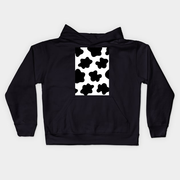 Cow Print Kids Hoodie by ChimaineMary